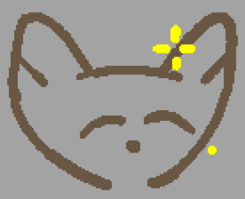 a sparkling happy fox
