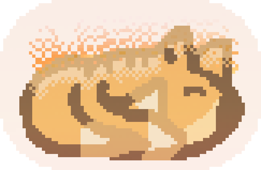 a three tailed fox loafing with bun like patterns on them and steam rising off them