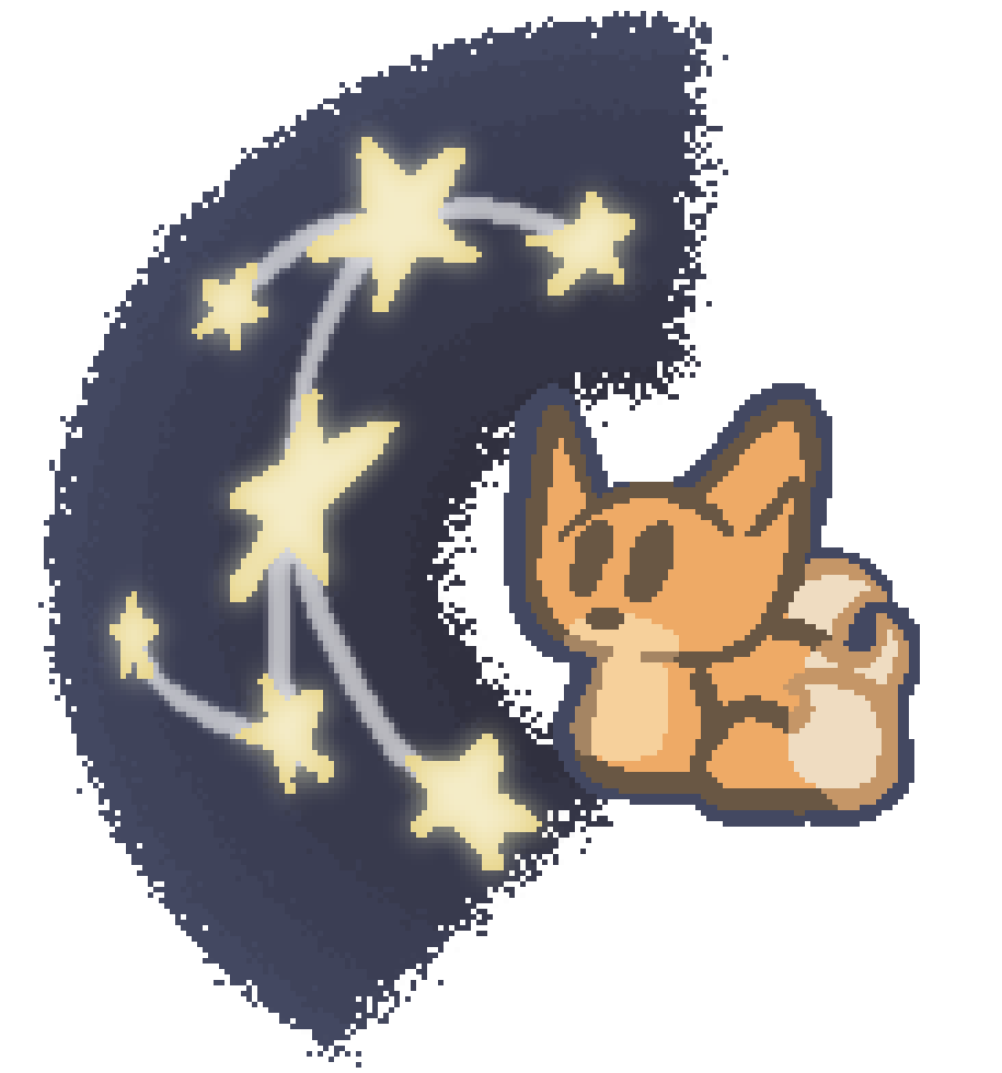 bee looking at a constellation bending around star