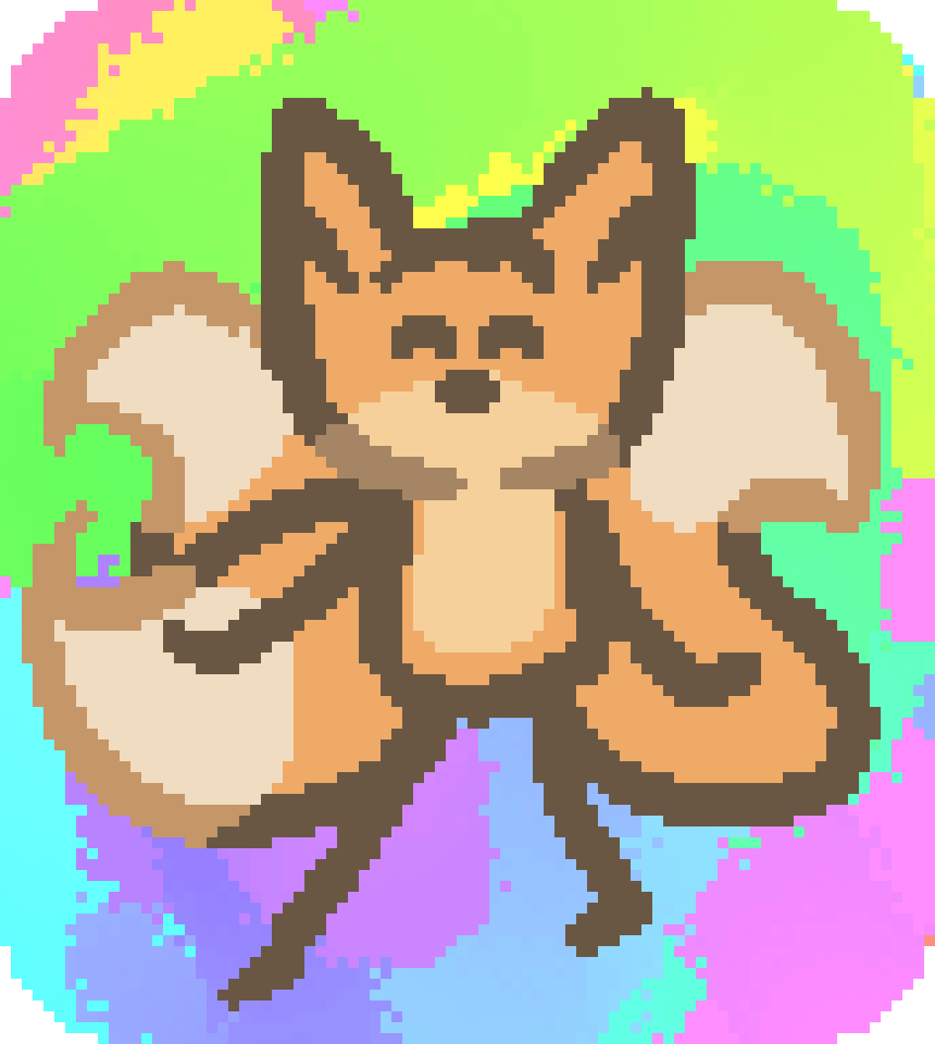 bee dancing on a rainbow background