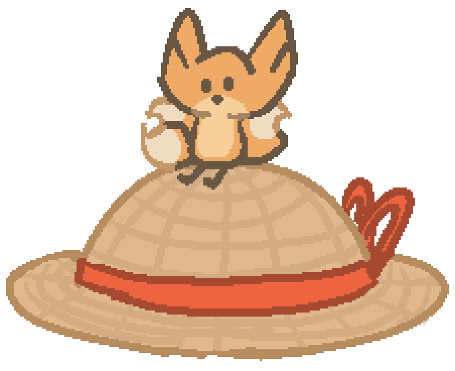 bee sitting on a straw sunhat with a red bow
