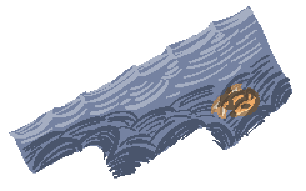 bee sleeping on a blocky flint knife blade
