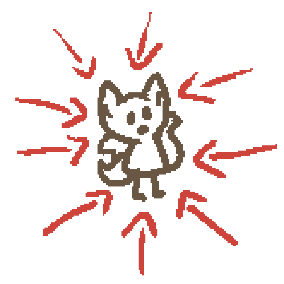 soweli Pi li awen. sitelen palisa li kule loje li nasin e soweli Pi 