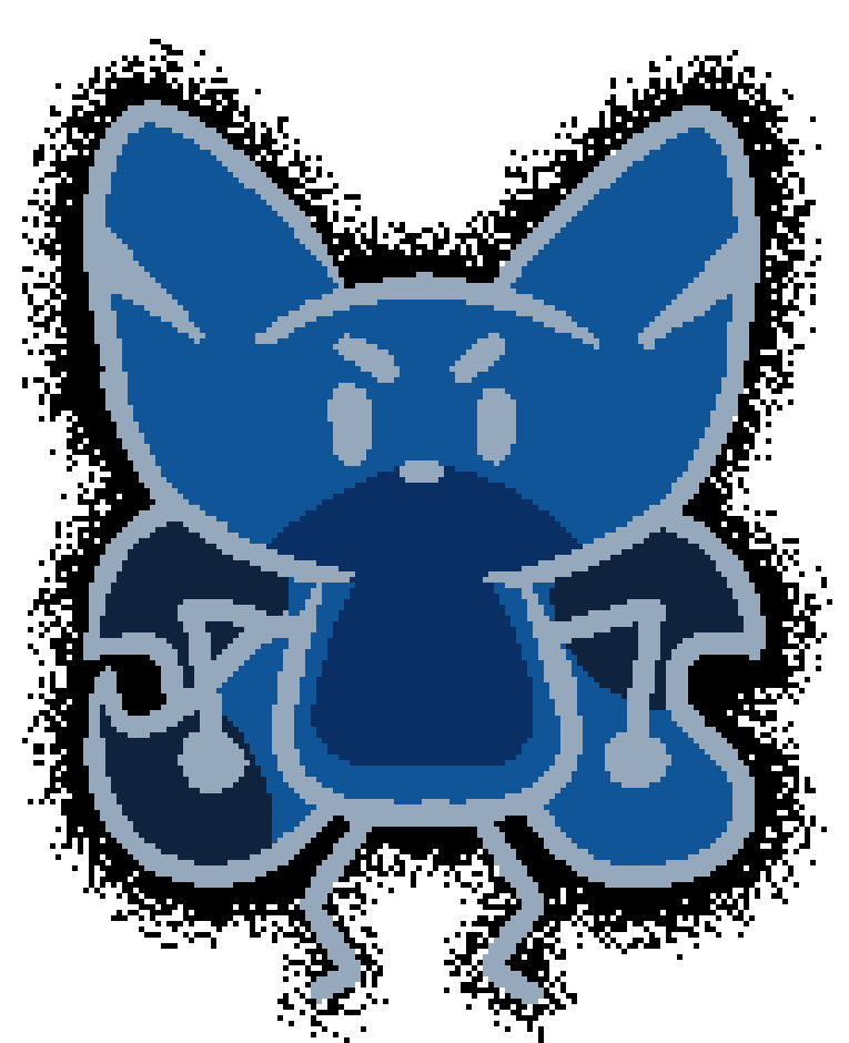 an evil bee with a threatening aura and inverted colours
