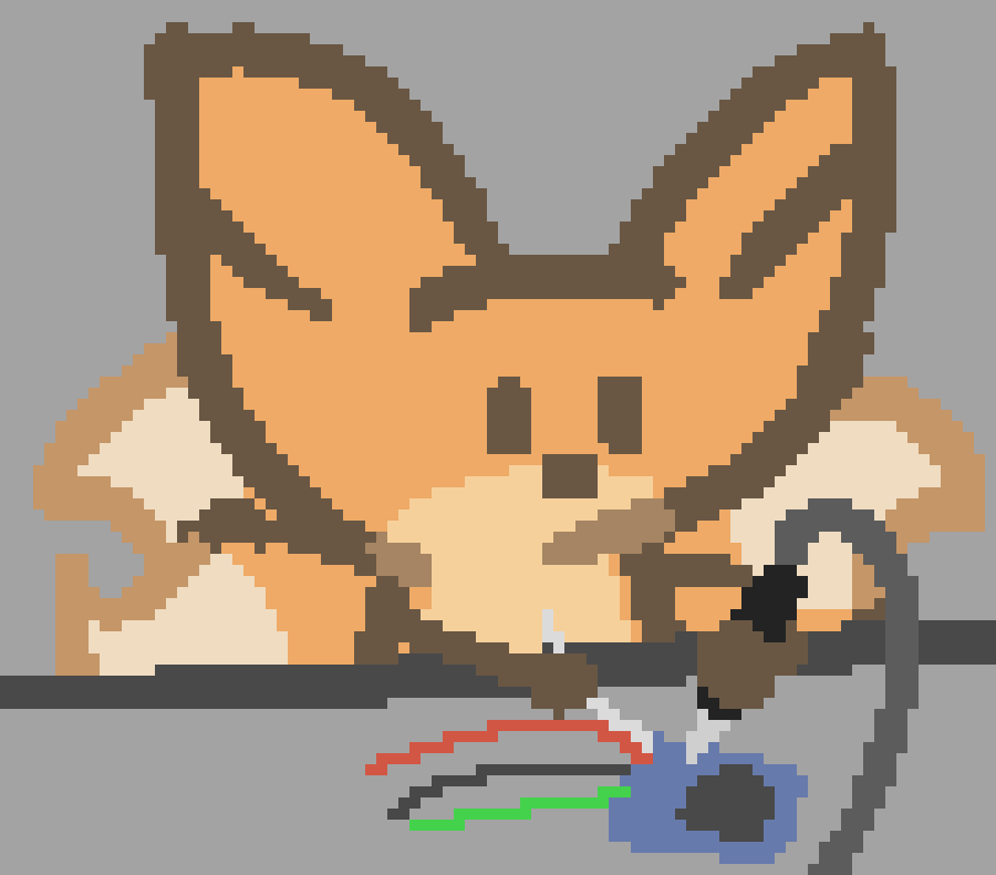 bee soldering a contraption