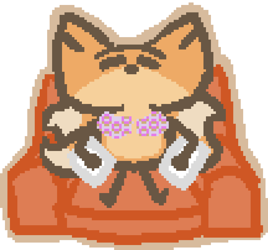 bee resting in a red armchair, with a donut patterned heat pack around star sholders, and both arms propped up on pillows