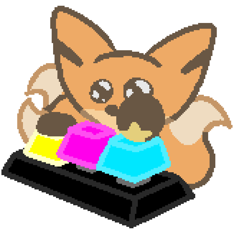 bee hitting three large buttons over and over again, one paw repeatedly hitting one, and the other jumping between two.