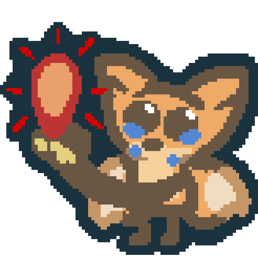 bee crying with star paw hurting 