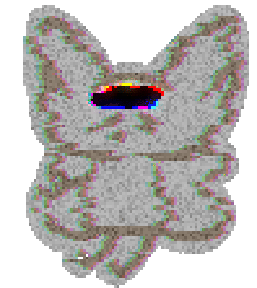 bee staticy and off colour like an untuned tv set