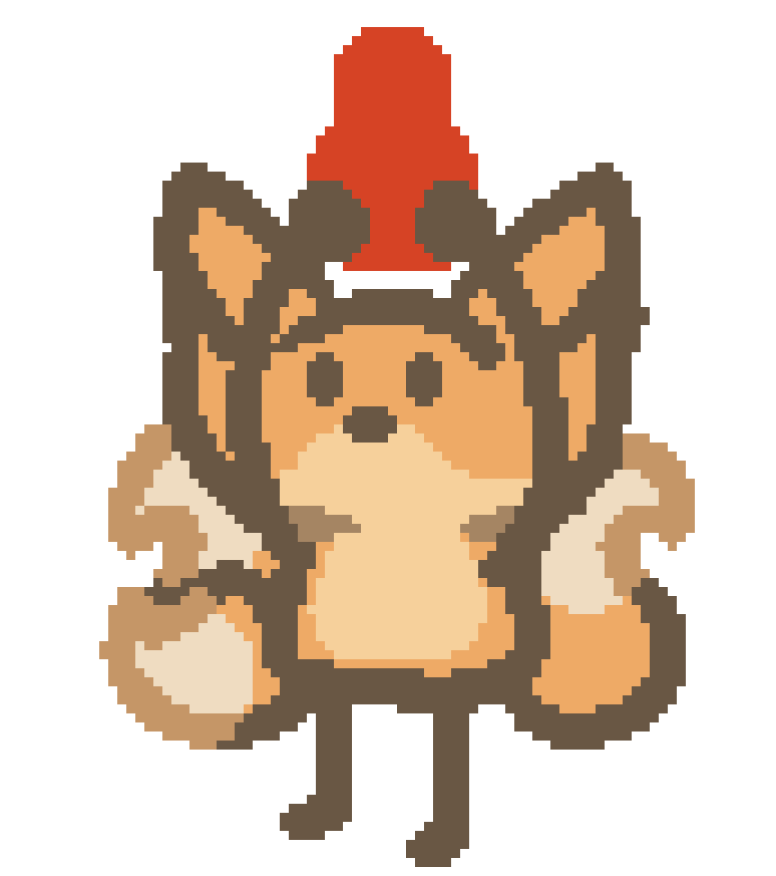 bee holding a red gourd above star head