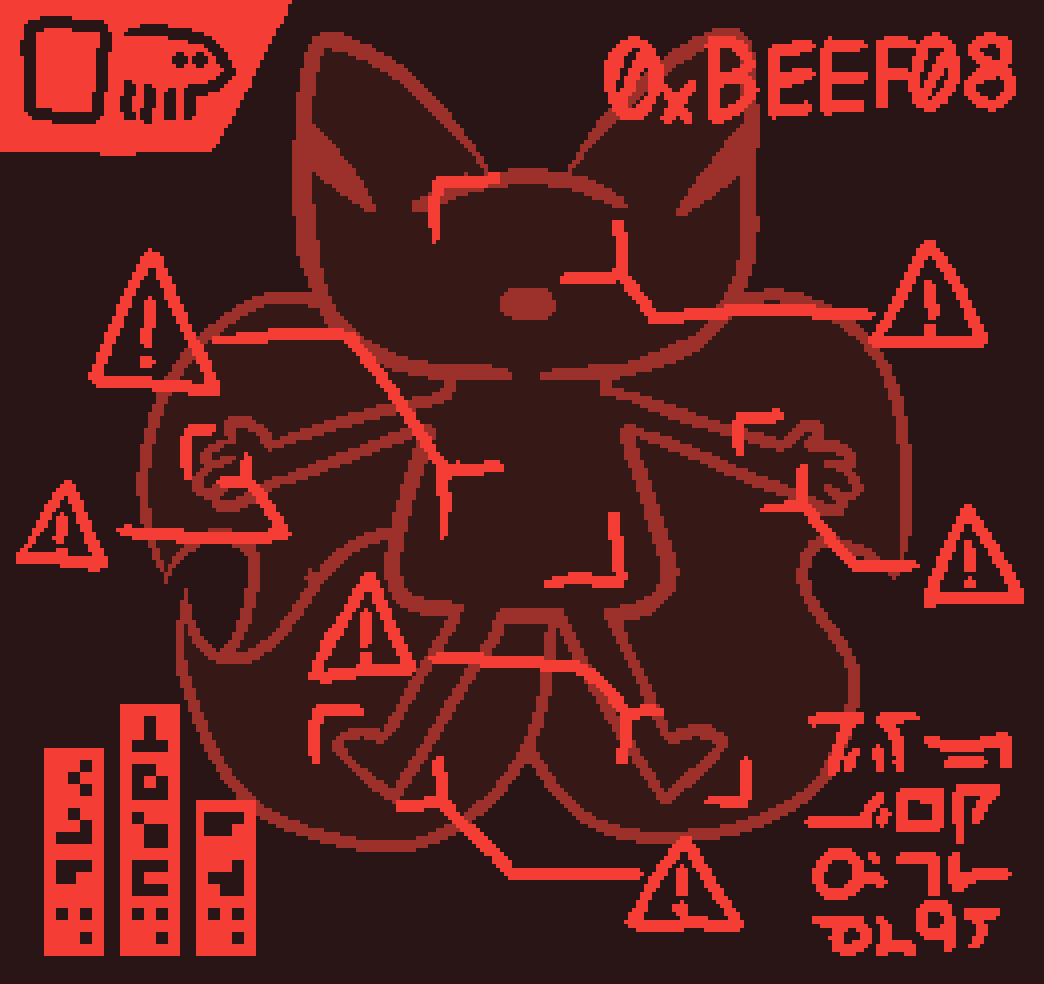 a diagram of bee with many warnings and information like a computer display of a spaceship or robot