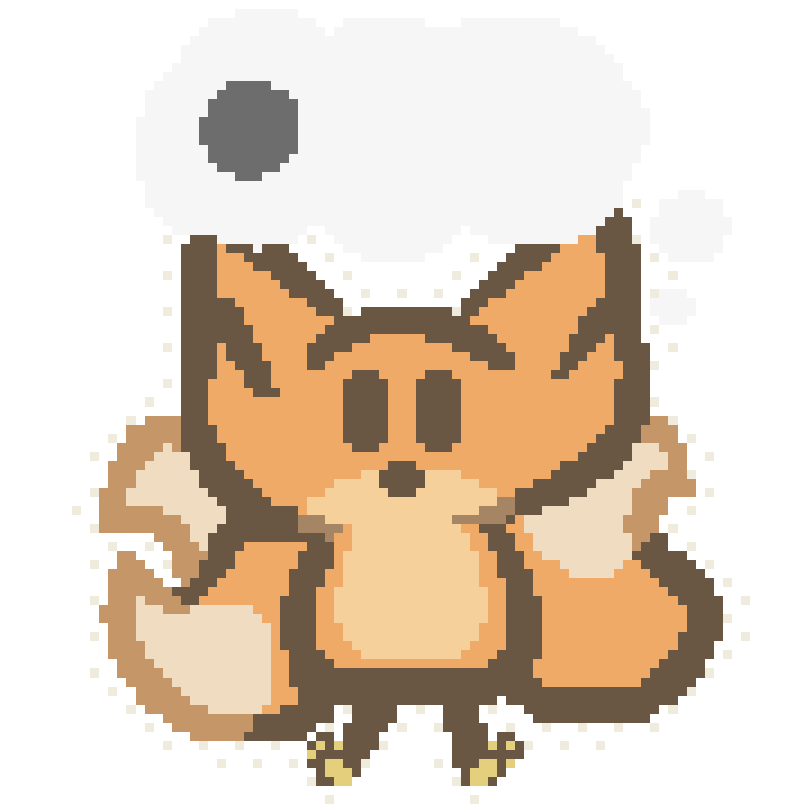 bee with a thought bubble above star head scrolling through three dots