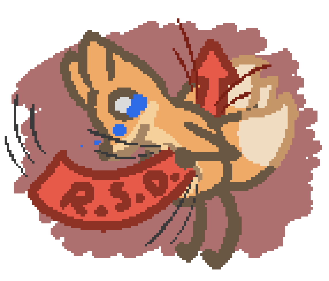bee being pierced by an arrow that says rsd on it