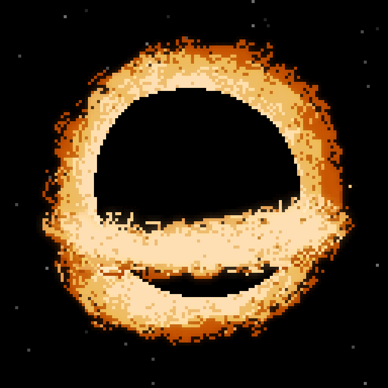 the black hole on the inside of bees blanket of stars