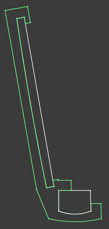 CAD sketch with mesurements